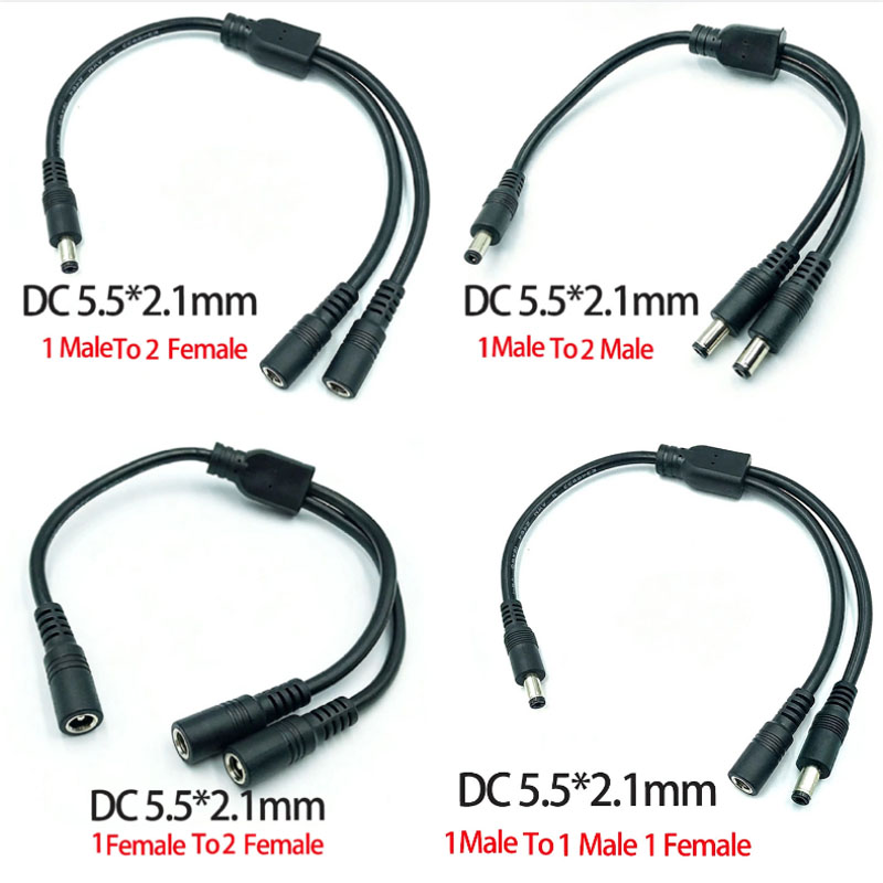 Led El Wire - 1PC DC 5.5 ミリメートル * 2.1