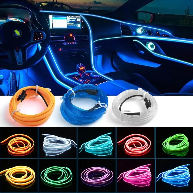 Led El Wire - 1 メートル/3 メートル/5 メートル車内 Led 装飾ランプ
