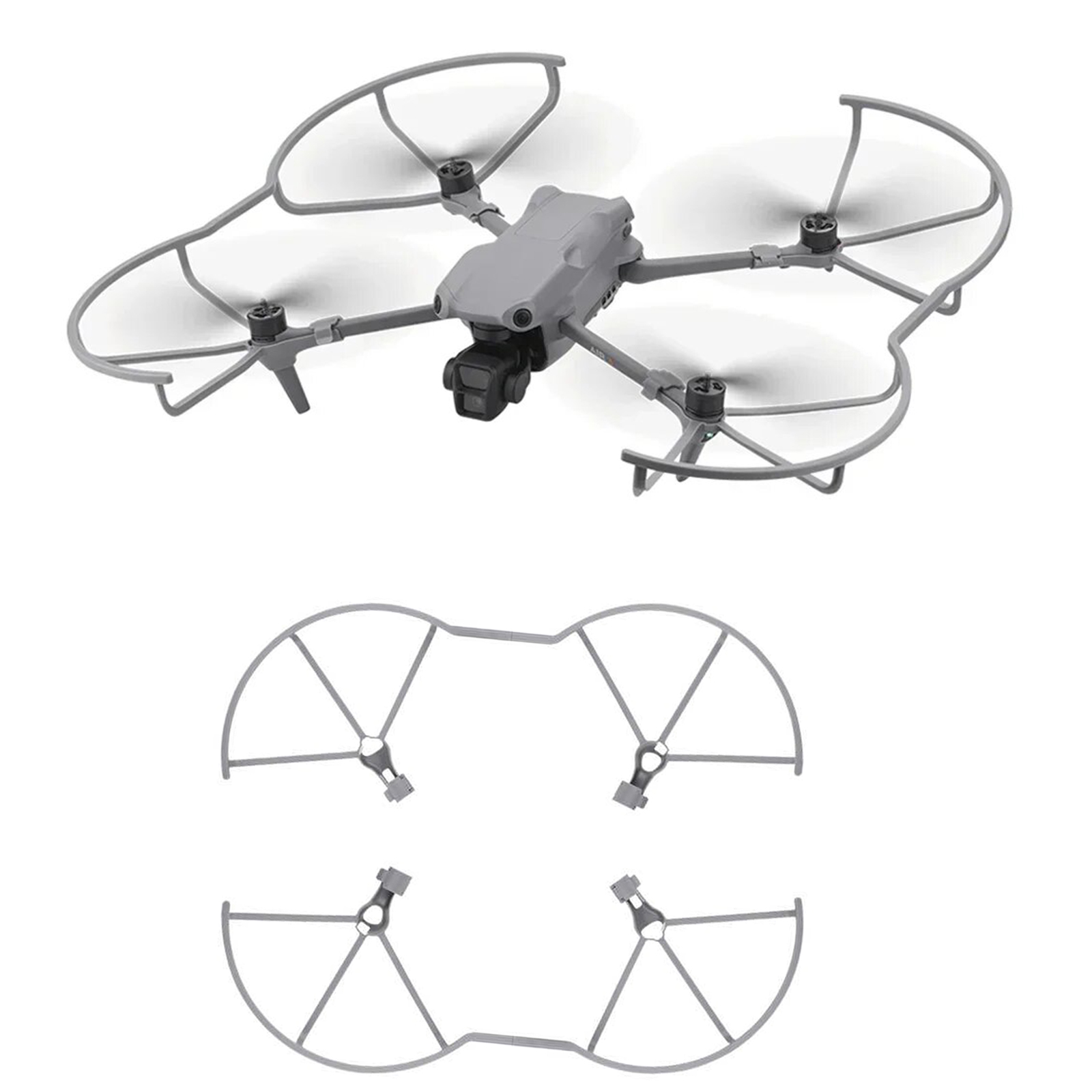 Ekko Cosplay Prop - プロペラガード DJI Air 3/Air 3S ドローンブレードウィング保護ケージ衝突防止カバー軽量ブレードガードアクセサリー