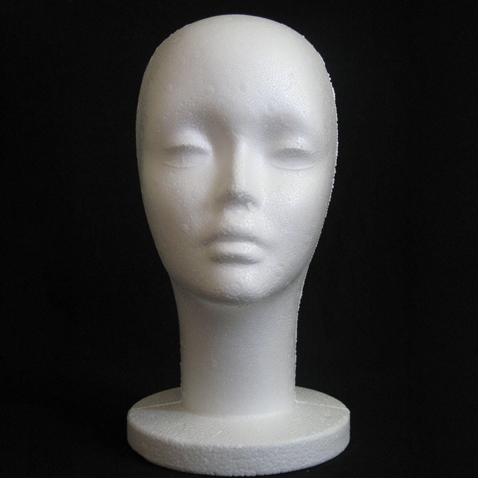 女性発泡スチロールマネキンマネキンヘッドモデル泡かつら髪メガ - Cosplay Prop Foam のレビューと価格