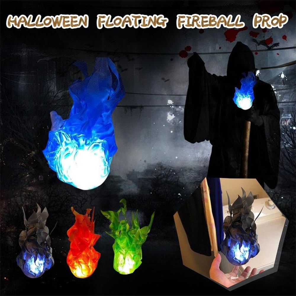 コスプレ用小道具、浮遊する炎の球、ハロウィーンの装飾、パーテ - Cosplay Fireball Prop のレビューと価格
