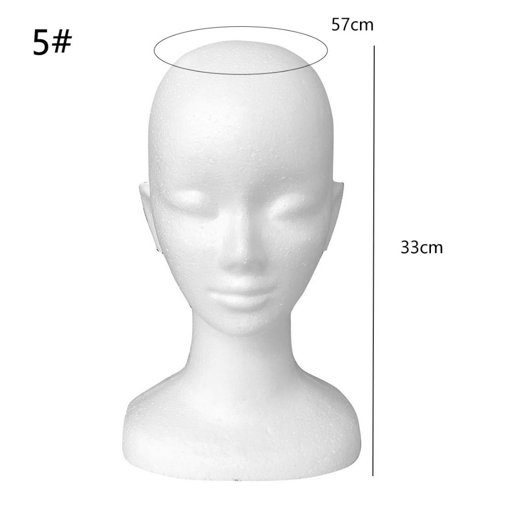新しいダミー女性頭部模型 スタイロフォームマネキンヘッド ヘ - Cosplay Prop Foam のレビューと価格