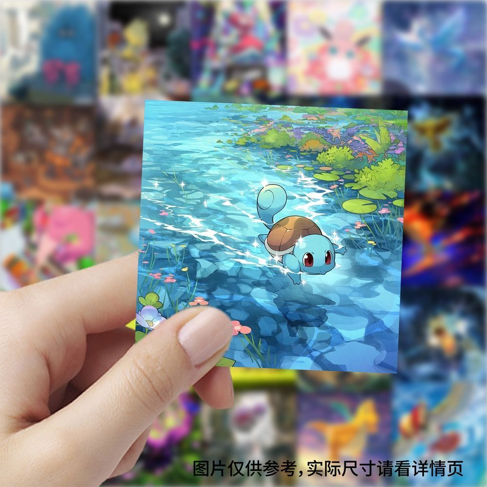 177枚のポケモンカードスクエアステッカー、子供時代のアニメ - Cosplay Prop Diy のレビューと価格