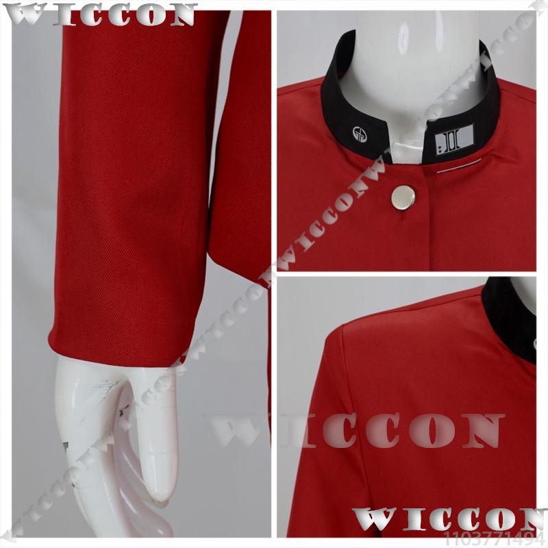 ツクモ今百ゲームコスプレライン赤い学校制服学生スーツ紫色のか - Prop Para Cosplay のレビューと価格