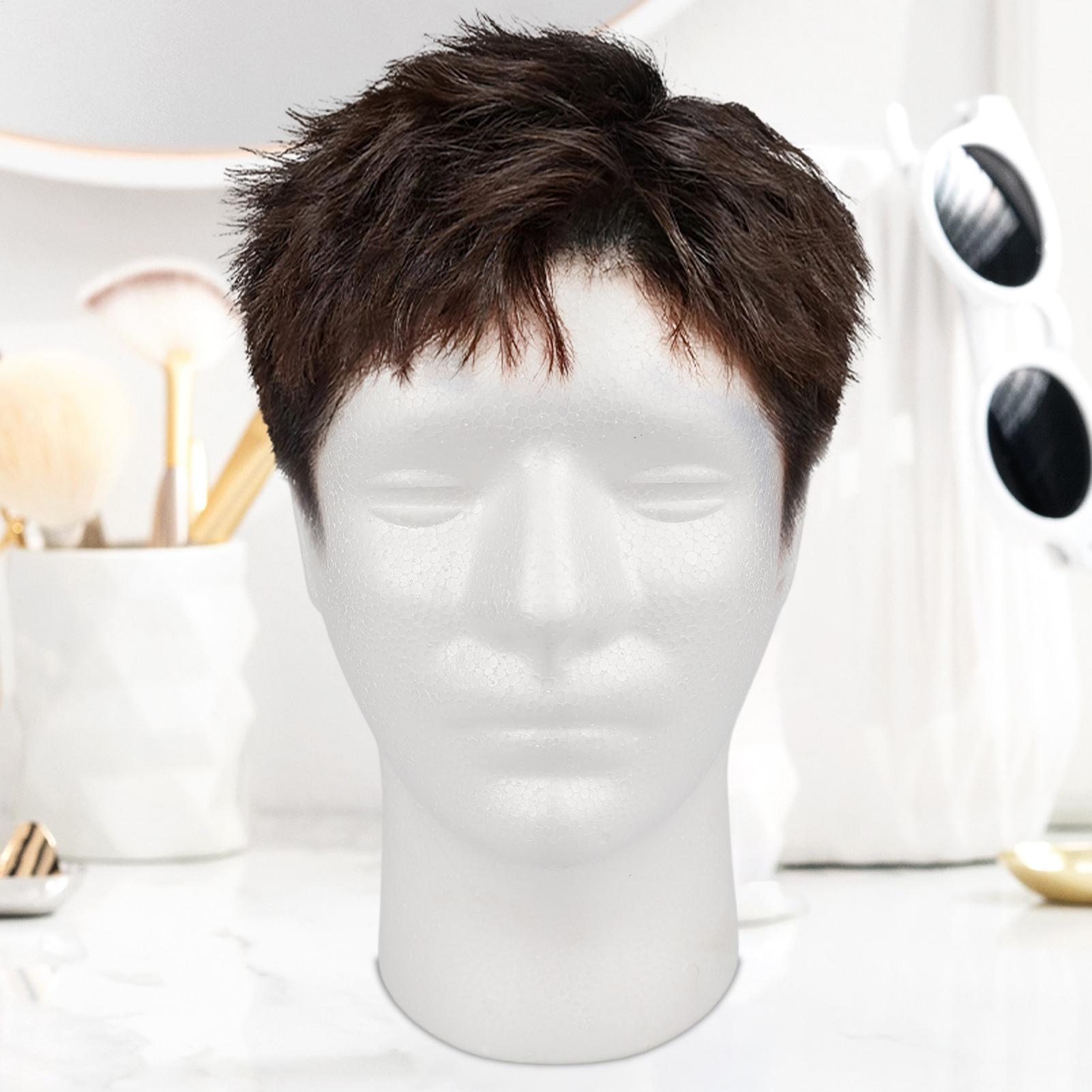 男性用、泡素材のヘアモデル、ウィッグスタンド、マネキンヘッド - Cosplay Prop Foam のレビューと価格