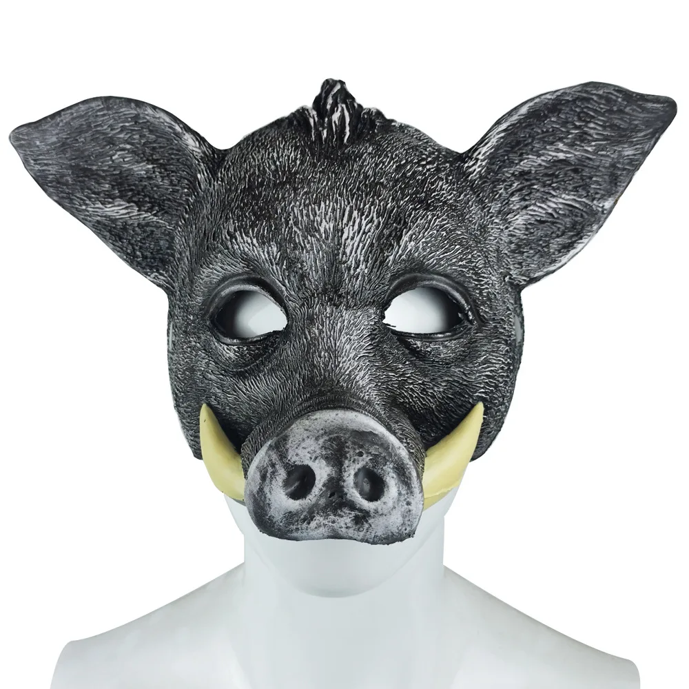 3Dリアルなイノシシの顔マスク、PUフォーム製、動物コスプレ - Cosplay Prop Foam のレビューと価格