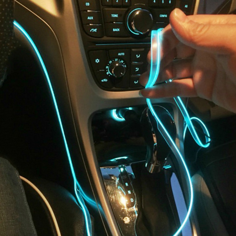 5m車室内雰囲気照明LEDストリップ5v diyフレキシブル - Led El Wire のレビューと価格