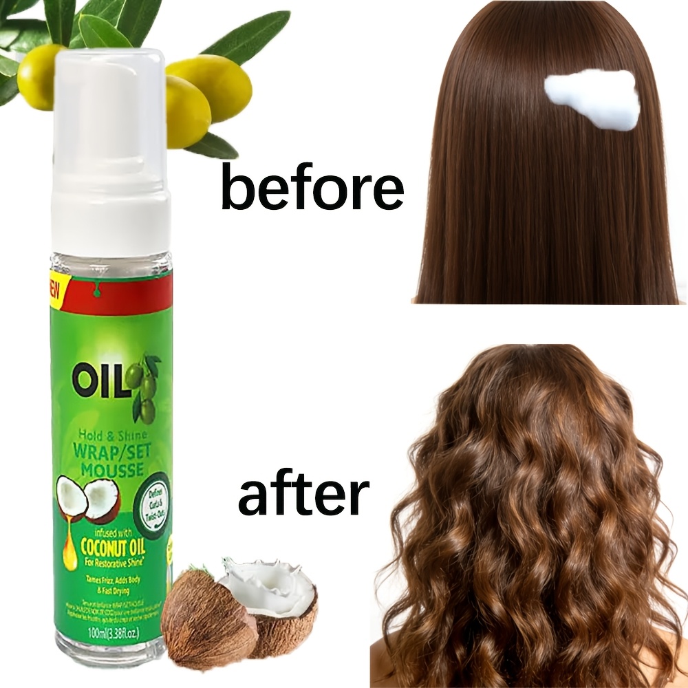 100ml ホールドオリーブオイルヘアスタイリングムース、女 - Cosplay Prop Foam のレビューと価格