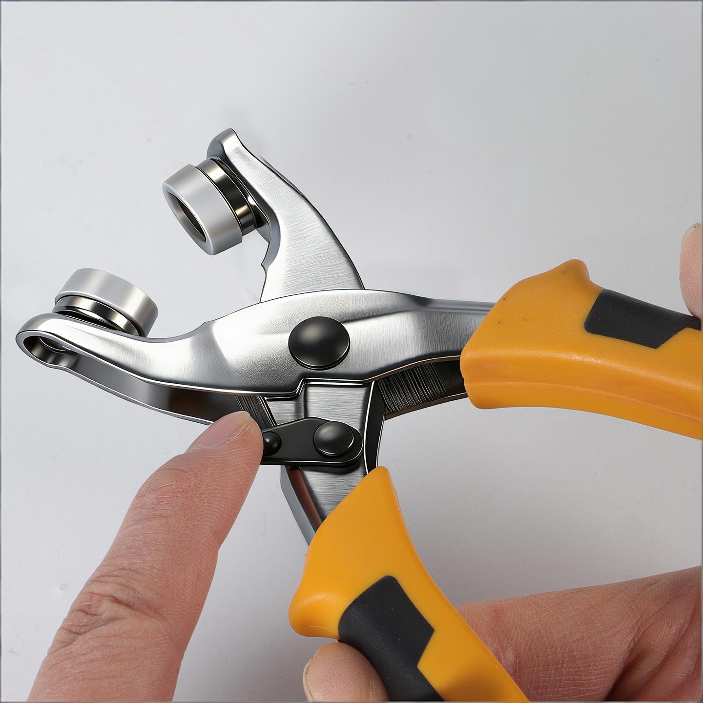 手持ち式スナップファスナープライヤーセット 5本爪アイレット - Snap Fastener Set のレビューと価格